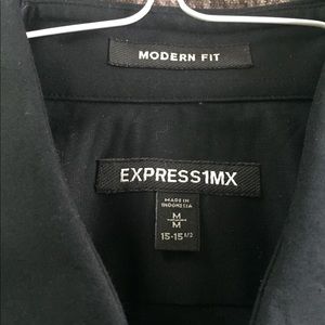 Men's black modern fit express shirt